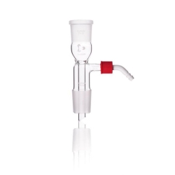 DURAN&reg; Receiver adapter, straight, with screw-on plastic hose connection, NS 29/32