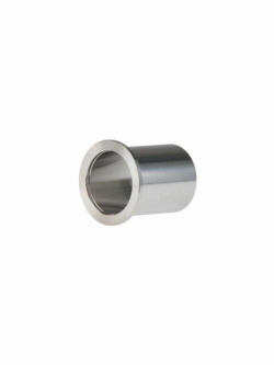 Small flange with long pipe union, stainless steel, KF DN 40, L 58 mm