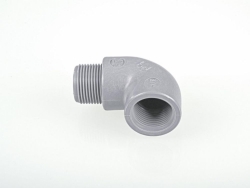 90&deg; bend, inner/outer thread