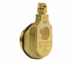 [EN]: Barrel safety valve made of brass with 2" thread, valve opens 0.35 bar, for the necessary
