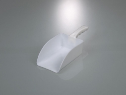 [EN]: Scoop 15x11 cm, white total length 25 cm, PP food