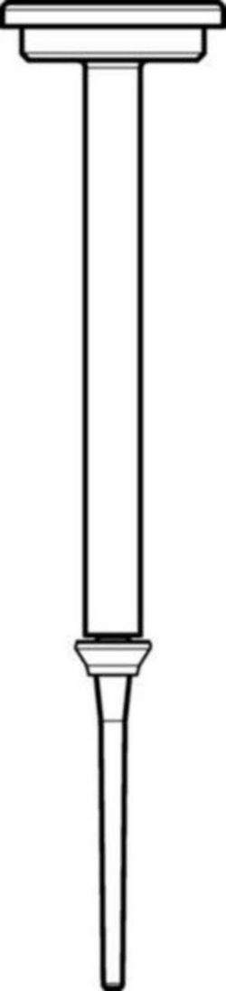 [EN]: Piston with seal and spring color code:yellow, adjustable 10-100&mu;l, fixed: 25&mu;l, 50&mu;l, 100&mu;l; 100&mu;l,