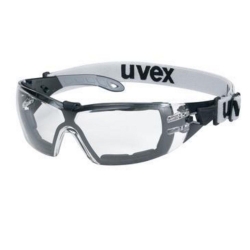 [EN]: Protection spectacles pheos guard 9192 colour: black/grey, lenses:PC colourless, UV 2C-1,2, supravision extreme, with ban