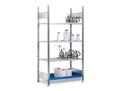 [EN]: Hazardous goods shelving type REG 3 grids, 1 sump, 1060x440x2000mm