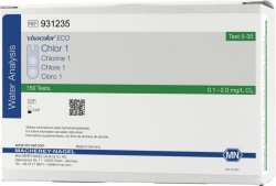[EN]: VISOCOLOR ECO Chlorine 1, free and total colorimetric test kit - refill pack - measuring range: 0.1-2.0 mg/L Cl2