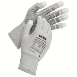 Nylon knit gloves Unipur carbon, size 6, few