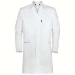 [EN]: Mens laboratory coat, size 106/110 white, 65% polyester / 35% cotton, 1/1 arm, type 81510