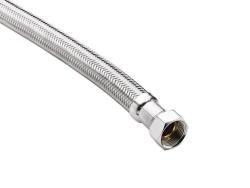 2 m Flexible braided tubing G 3/4" (-30...+100 &deg;C) with 2 straight fittings with cap nut