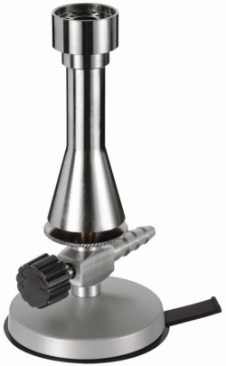 [EN]: Teclu burner for bottle gas with needle valve and air regulator tube Ø 19 mm, burnerhead Ø 32 mm