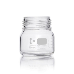 Laboratory glass bottle 250 ml, clear DURAN&reg; GLS 80, wide neck w/o screw-cap and pouring ring