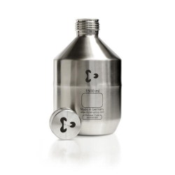 [EN]: Stainless steel bottle 1500ml GL 45, with UN addmittance, with screw-closure and sealing disc