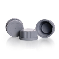 [EN]: Screw caps PP, GL 45, grey, with lip seal, pack of 10