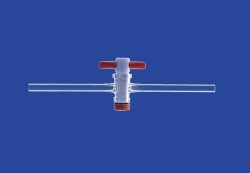 [LLG] Llaves de paso, vidrio de borosilicato 3.3, con brazos laterales capilares