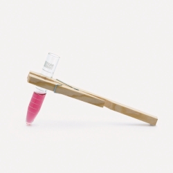 Soporte de madera para tubos de ensayo