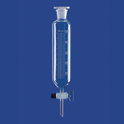 Embudo de decantación cilíndrico