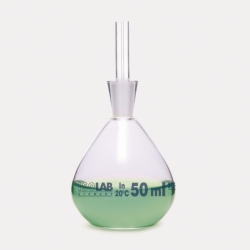 Picn&oacute;metros, no calibrados, vidrio de borosilicato 3.3.