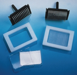 [EN]: 384-needle replicator,aluminium, 1 &mu;l