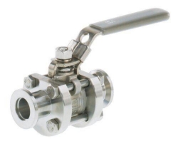 Ball valve VKE 16, stainless steel, KF DN 16