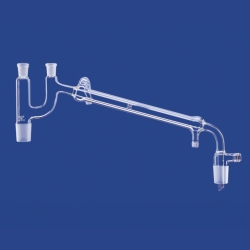 Puentes para destilaci&oacute;n conforme a Claisen, con adaptador de vacio y conexi&oacute;n GL