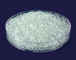 Gránulos de vidrio, vidrio de borosilicato