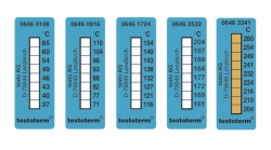 Tiras de temperatura irreversibles de 8 pasos testoterm&reg;