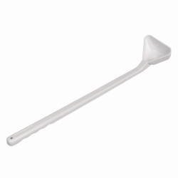 Cucharas desechables, mango largo, PS, blanco