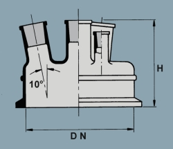Tapas con brida plana