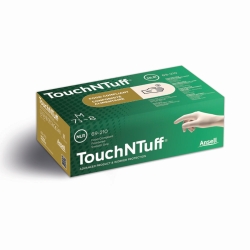 Guantes desechables TouchNTuff®, látex natural