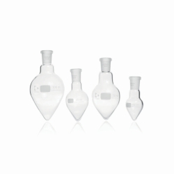 Pear shape flasks with conical ground joints, DURAN&reg;