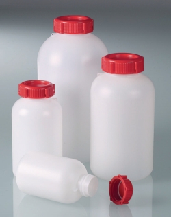 Frascos de boca ancha, HDPE, sellables