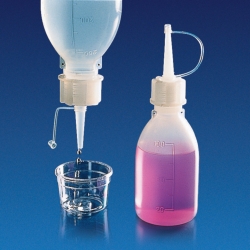 Dropping caps, PE, with long spout