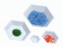 LLG-Hexagonal weighing boats, PS, antistatic