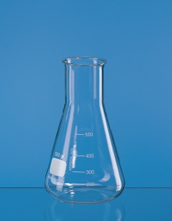 Erlenmeyer flasks, wide neck, boro 3.3