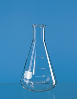 Erlenmeyer flasks, narrow neck, boro 3.3