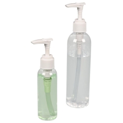 Pump bottles PET, with dosing dispenser