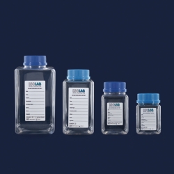 [LLG] Botellas para muestras de agua, PET, con tiosulfato de sodio, envasadas a granel