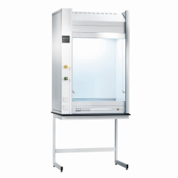 Pharmacy hood with media